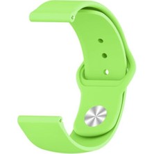  Apsuwa Spovan S2 Uyumlu Kordon Lüx Silikon Saat Kordonu 22/K11--YEŞIL
