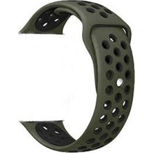  Apsuwa Huawei Watch Gt 2 Sport 46MM Uyumlu Kordon Delikli Çift Renk Saat Kordonu 22K02--YEŞIL-SIYAH