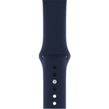  Apsuwa Apple Watch Se 40MM Uyumlu Kordon Mat Jel Silikon Saat Kordonu 40/bb--Lacivert