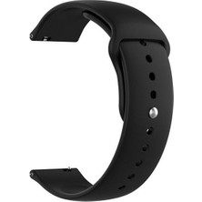  Apsuwa Samsung Galaxy Watch 3 45MM Uyumlu Kordon Mat Jel Silikon Saat Kordonu 22/qq--Siyah