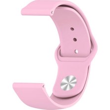  Apsuwa Spovan Gtx Uyumlu Kordon Lüx Silikon Saat Kordonu 22/K11--PEMBE