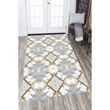 İnka Halı Antibakteriyel Kaymaz Dot Taban Yıkanabilir Dijital Baskı Halı MRC2269