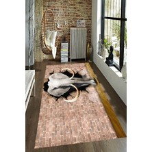 İnka Halı Antibakteriyel Kaymaz Dot Taban Yıkanabilir Dijital Baskı Halı MRC2368