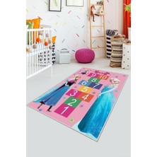 İnka Halı Antibakteriyel Kaymaz Dot Taban Yıkanabilir Dijital Baskı Çocuk Halısı MRC2763