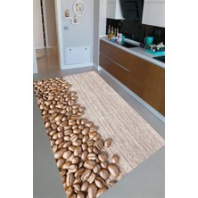 İnka Halı Antibakteriyel Kaymaz Dot Taban Yıkanabilir Dijital Baskı Mutfak Halısı MRC2106