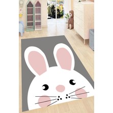 İnka Halı Antibakteriyel Kaymaz Dot Taban Yıkanabilir Dijital Baskı Çocuk Halısı MRC2662