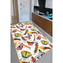 İnka Halı Antibakteriyel Kaymaz Dot Taban Yıkanabilir Dijital Baskı Mutfak Halısı MRC2485