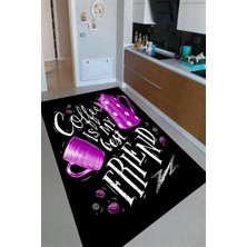 İnka Halı Antibakteriyel Kaymaz Dot Taban Yıkanabilir Dijital Baskı Mutfak Halısı MRC2423