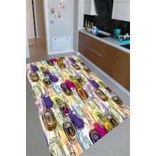 İnka Halı Antibakteriyel Kaymaz Dot Taban Yıkanabilir Dijital Baskı Mutfak Halısı MRC2469