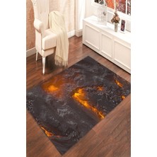 İnka Halı Antibakteriyel Kaymaz Dot Taban Yıkanabilir Dijital Baskı Halı MRC1965