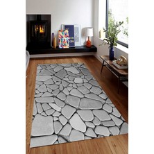 İnka Halı Antibakteriyel Kaymaz Dot Taban Yıkanabilir Dijital Baskı Halı MRC1929