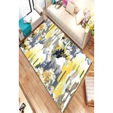 İnka Halı Antibakteriyel Kaymaz Dot Taban Yıkanabilir Dijital Baskı Halı MRC1982