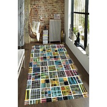 İnka Halı Antibakteriyel Kaymaz Dot Taban Yıkanabilir Dijital Baskı Halı MRC2394