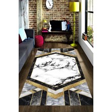 İnka Halı Antibakteriyel Kaymaz Dot Taban Yıkanabilir Dijital Baskı Halı MRC2253