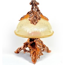 Royal Art Meşe Amber Bakır Kapaklı Servis