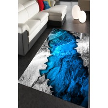 İnka Halı Antibakteriyel Kaymaz Dot Taban Yıkanabilir Dijital Baskı Halı MRC2063