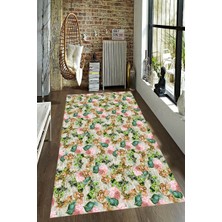 İnka Halı Antibakteriyel Kaymaz Dot Taban Yıkanabilir Dijital Baskı Halı MRC2609