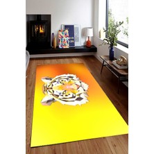 İnka Halı Antibakteriyel Kaymaz Dot Taban Yıkanabilir Dijital Baskı Halı MRC1925