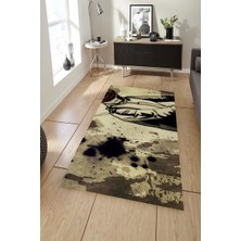 İnka Halı Antibakteriyel Kaymaz Dot Taban Yıkanabilir Dijital Baskı Halı MRC1975