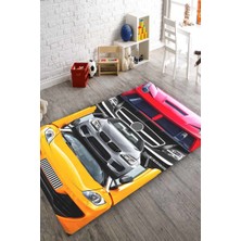 İnka Halı Antibakteriyel Kaymaz Dot Taban Yıkanabilir Dijital Baskı Çocuk Halısı MRC2012