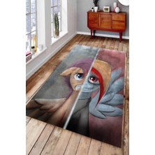 İnka Halı Antibakteriyel Kaymaz Dot Taban Yıkanabilir Dijital Baskı Halı MRC1912