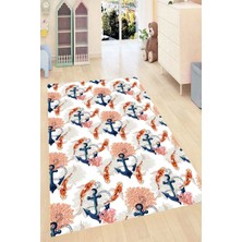 İnka Halı Antibakteriyel Kaymaz Dot Taban Yıkanabilir Dijital Baskı Çocuk Halısı MRC2192