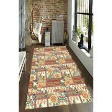 İnka Halı Antibakteriyel Kaymaz Dot Taban Yıkanabilir Dijital Baskı Halı MRC2494