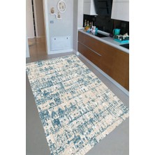 İnka Halı Antibakteriyel Kaymaz Dot Taban Yıkanabilir Dijital Baskı Mutfak Halısı MRC2492