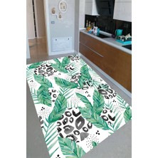 İnka Halı Antibakteriyel Kaymaz Dot Taban Yıkanabilir Dijital Baskı Mutfak Halısı MRC2621