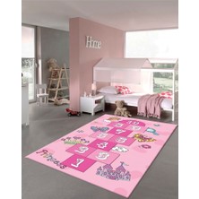 İnka Halı Antibakteriyel Kaymaz Dot Taban Yıkanabilir Dijital Baskı Çocuk Halısı MRC2756