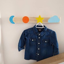 Babyroomstore Bebek Çocuk Odası Dekoratif Şekilli Renkli Askılık