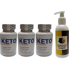 Keto Actives 60 Pcs 3 Adet+Buckthorn Weed  150ML Acı Çehre Tohumu , Jel