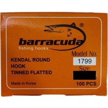 Barracuda 1799 Beyaz Düz Galvaniz Iğne No:8