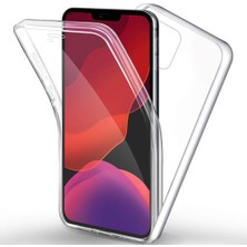 Microcase iPhone 11 Pro Max 360 Tpu Serisi Ön Arka Full Cover Şeffaf Kılıf