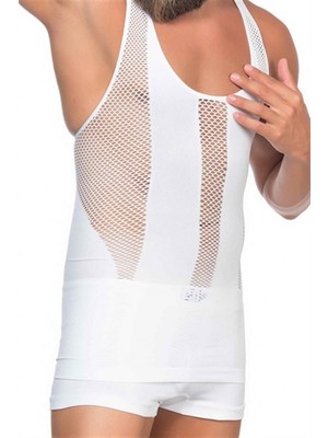 C&city C11009 Fantezi Erkek Atlet Korse Beyaz