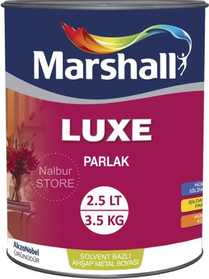 Marshall Luxe Parlak Yağlı Boya - 2,5 Lt = 3 kg