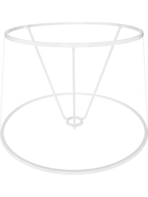 Lumen İstanbul 38'lik Konik Lambader Çerçeve Takımı Beyaz