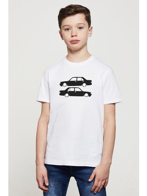 Şahin Baskılı Unisex Çocuk Beyaz T-Shirt