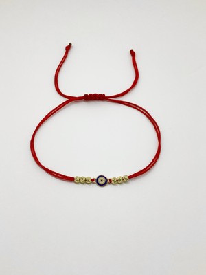 Rupen Kraft 14 Ayar Minimal Nazarlık El Işlemesi  Dorika Tasarım Altın Bileklik