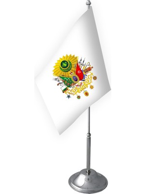 Bayrak Online Tekli Osmanlı Tuğrası Masa Bayrağı Takımı