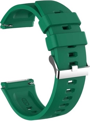 Apsuwa Fossil Sport Smartt Watch 43MM Uyumlu Kordon Gross Silikon Saat Kordonu 22/K26--KOYU Yeşil