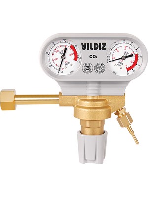 Yıldız Gaz Armatürleri Yıldız 5350S Co2 Basınç Düşürücü Redüksiyonsuz