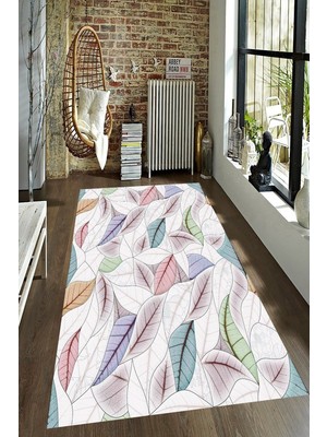 İnka Halı Antibakteriyel Kaymaz Dot Taban Yıkanabilir Dijital Baskı Halı MRC2217