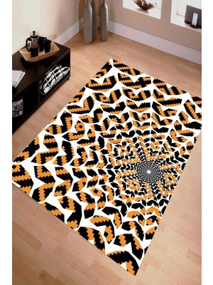 İnka Halı Antibakteriyel Kaymaz Dot Taban Yıkanabilir Dijital Baskı Halı MRC2011