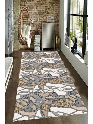 İnka Halı Antibakteriyel Kaymaz Dot Taban Yıkanabilir Dijital Baskı Halı MRC2436