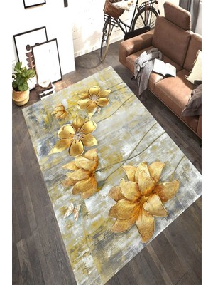 İnka Halı Antibakteriyel Kaymaz Dot Taban Yıkanabilir Dijital Baskı Halı MRC2311