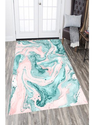 İnka Halı Antibakteriyel Kaymaz Dot Taban Yıkanabilir Dijital Baskı Halı MRC2440