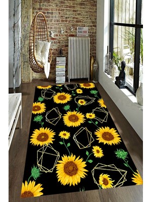 İnka Halı Antibakteriyel Kaymaz Dot Taban Yıkanabilir Dijital Baskı Halı MRC2558