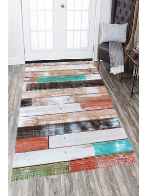 İnka Halı Antibakteriyel Kaymaz Dot Taban Yıkanabilir Dijital Baskı Halı MRC2360