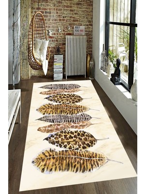 İnka Halı Antibakteriyel Kaymaz Dot Taban Yıkanabilir Dijital Baskı Halı MRC2601